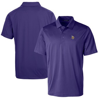 Men's Minnesota Vikings Cutter & Buck Purple Prospect Textured Stretch Polo