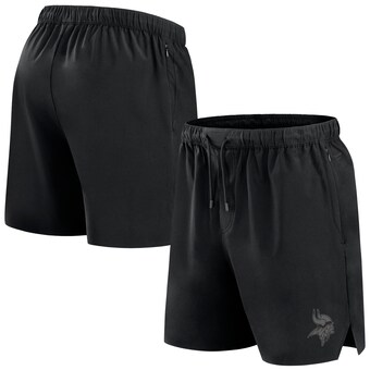 Men's Minnesota Vikings Fanatics Black Front Office Woven Shorts