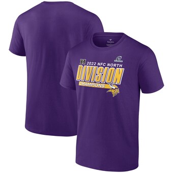 Men's Minnesota Vikings Fanatics Purple 2022 NFC North Division Champions Big & Tall Divide & Conquer T-Shirt