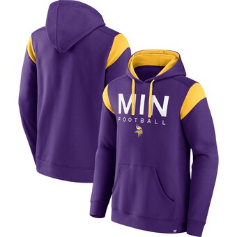 Men's Minnesota Vikings Fanatics Purple Call The Shot Pullover Hoodie