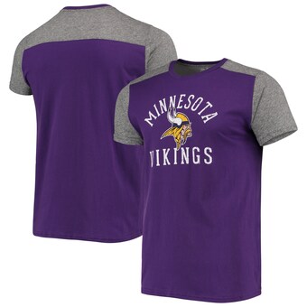 Men's Minnesota Vikings Majestic Threads Purple/Gray Field Goal Slub T-Shirt