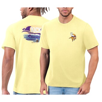 Men's Minnesota Vikings Margaritaville Yellow T-Shirt