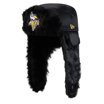 Men's Minnesota Vikings  New Era Black Trapper Hat