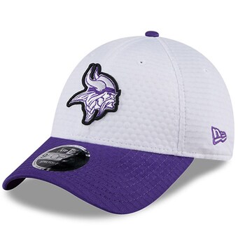 Men's Minnesota Vikings New Era White/Purple 2024 NFL Training Camp 9FORTY Adjustable Hat