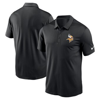 Men's Minnesota Vikings Nike Black Franchise Logo Performance Polo