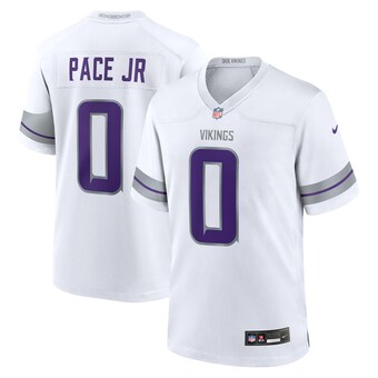 Men's Minnesota Vikings Ivan Pace Jr Nike White Alternate Game Player Jersey
