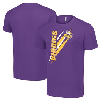 Men's Minnesota Vikings  Starter Purple Color Scratch T-Shirt