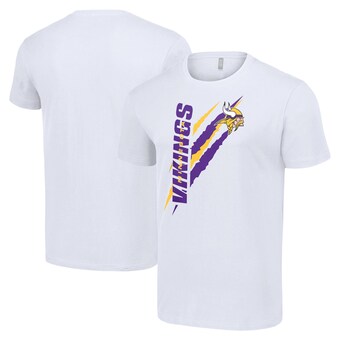 Men's Minnesota Vikings  Starter White Color Scratch T-Shirt