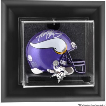 Minnesota Vikings Fanatics Authentic (2013-Present) Black Framed Wall-Mountable Mini Helmet Case