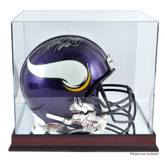 Minnesota Vikings Fanatics Authentic (2013-Present) Mahogany Helmet Display Case with Mirror Back