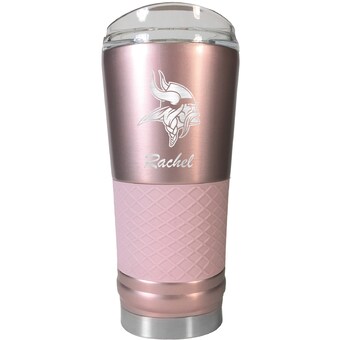 Minnesota Vikings 24oz. Personalized Rose Gold Draft Tumbler