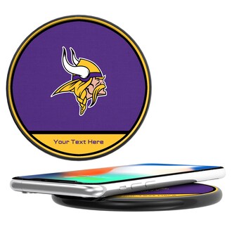 Minnesota Vikings Personalized 10-Watt Wireless Phone Charger