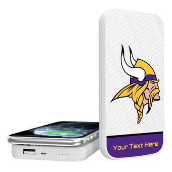 Minnesota Vikings Personalized 5000 mAh Wireless Powerbank