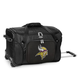 Minnesota Vikings MOJO Black 22" 2-Wheeled Duffel Bag