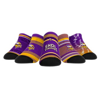 Unisex Minnesota Vikings Rock Em Socks Super Fan Five-Pack Low-Cut Socks Set