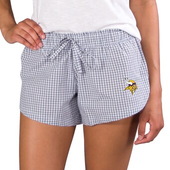 Women's Minnesota Vikings Concepts Sport Gray Tradition Woven Shorts