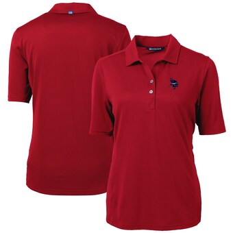 Women's Minnesota Vikings Cutter & Buck Cardinal Virtue Eco Pique Recycled Polo