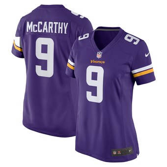 Women's Minnesota Vikings J.J. McCarthy Nike Purple 2024 NFL Draft First Round Pick Player Game Jersey