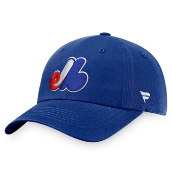 Men's Montreal Expos Fanatics Blue Cooperstown Collection Core Adjustable Hat