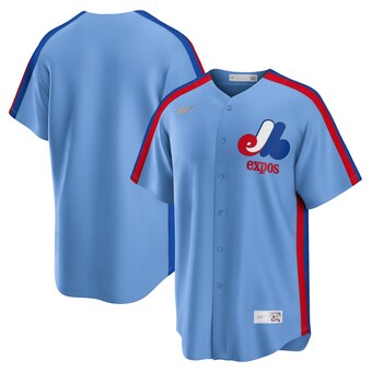 Men's Montreal Expos Nike Light Blue Road Cooperstown Collection Team Jersey