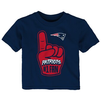Infant New England Patriots Navy Hand-Off T-Shirt