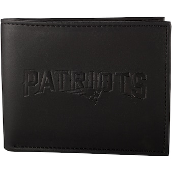 Men's New England Patriots Black Hybrid Bi-Fold Wallet