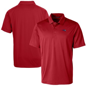 Men's New England Patriots Cutter & Buck Red Americana Big & Tall Prospect Textured Stretch Polo