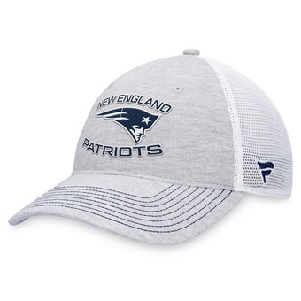 Men's New England Patriots Fanatics Heather Gray Trucker Adjustable Hat