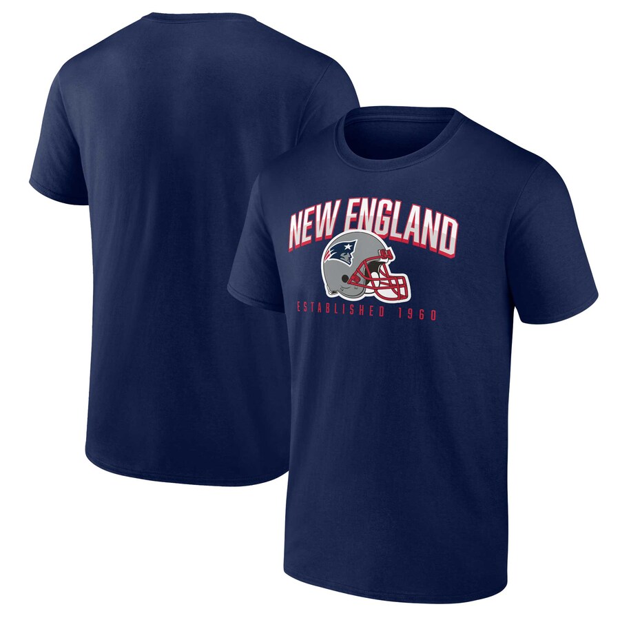 Men's New England Patriots Fanatics  Navy  T-Shirt