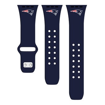 New England Patriots Navy Logo Silicone Apple Watch Band