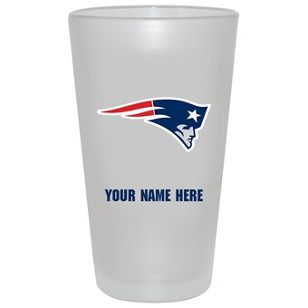 New England Patriots 16oz. Frosted Personalized Pint Glass