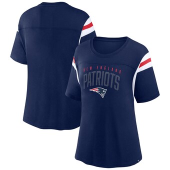 Women's New England Patriots Fanatics Navy Classic Rhinestone T-Shirt
