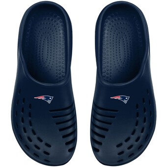 Youth New England Patriots FOCO Navy Sunny Day Clogs