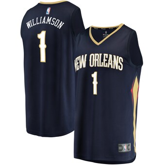 Zion Williamson New Orleans Pelicans Fanatics Fast Break Replica Jersey Navy - Icon Edition