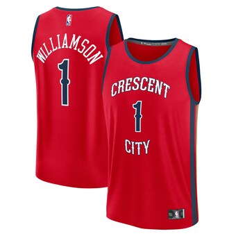 Zion Williamson New Orleans Pelicans Fanatics Fast Break Replica Jersey - Statement Edition - Red