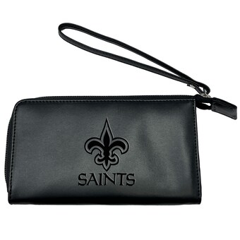 New Orleans Saints Black Cell Phone Wristlet Wallet