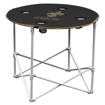 New Orleans Saints Black Round Table