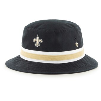 Men's New Orleans Saints '47 Black Striped Bucket Hat