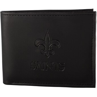 Men's New Orleans Saints Black Hybrid Bi-Fold Wallet