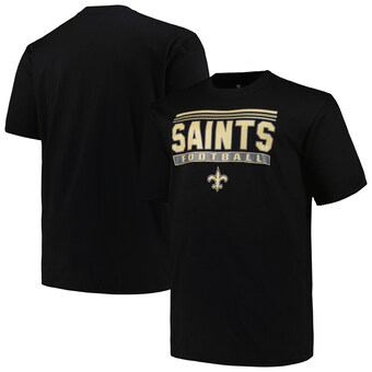 Men's New Orleans Saints Fanatics Black Big & Tall Pop T-Shirt