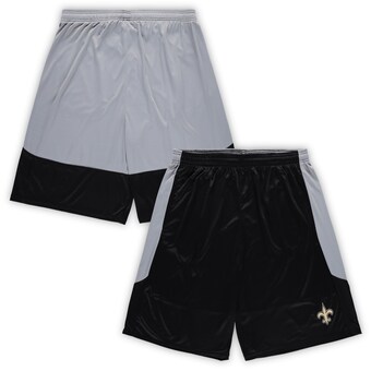 Men's New Orleans Saints Fanatics Black Big & Tall Team Logo Shorts