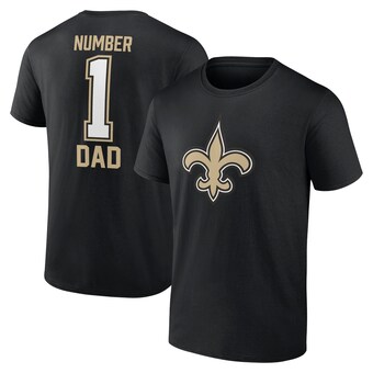 Men's Fanatics Black New Orleans Saints Father's Day T-Shirt