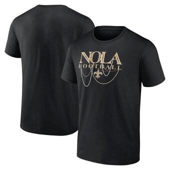 Men's New Orleans Saints Fanatics Black Hometown Offensive Drive T-Shirt