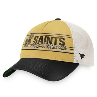 Men's Fanatics Gold/Black New Orleans Saints True Classic Retro Trucker Snapback Hat