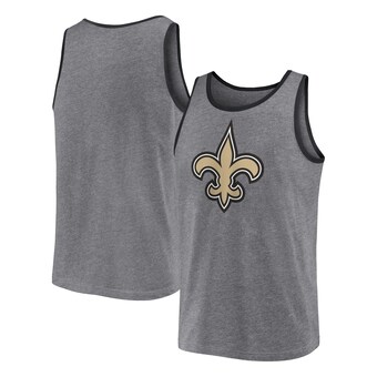 Men's New Orleans Saints  Fanatics Heather Gray Primary Tank Top