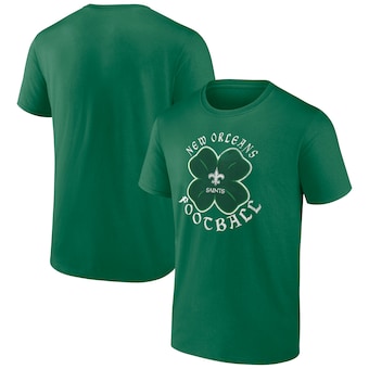 Men's Fanatics Kelly Green New Orleans Saints Celtic Clover T-Shirt