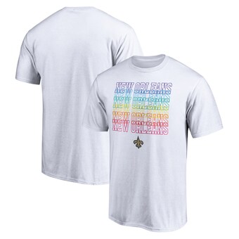 Men's New Orleans Saints Fanatics White City Pride T-Shirt