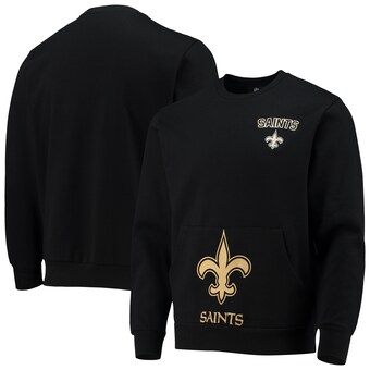 Men's New Orleans Saints FOCO Black Pocket Pullover Sweater