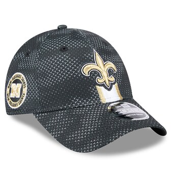 Men's New Orleans Saints New Era Black 2024 Sideline 9FORTY Stretch-Snap Hat