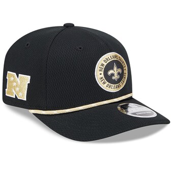 Men's New Orleans Saints  New Era Black 2024 Sideline 9SEVENTY Stretch-Snap Hat